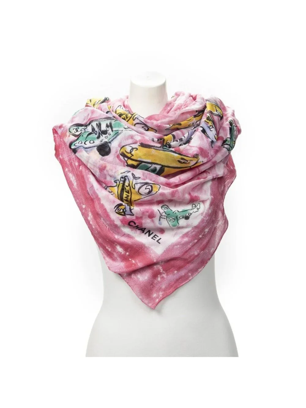 Chanel Scarf Pink Scarves